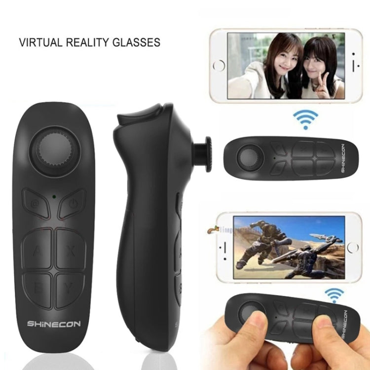 VR SHINECON SC-B03 VR Game Wireless Bluetooth Remote Control Handle Selfie Stick Remote Control Video Playback, SC-B03