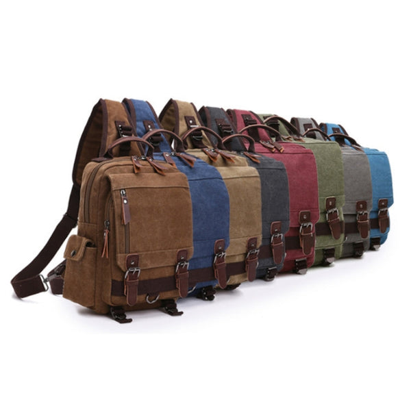 Outdoor Travel Messenger Canvas Chest Bag