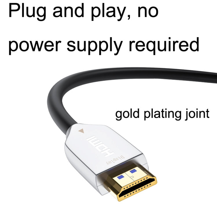 2.0 Version HDMI Fiber Optical Line 4K Ultra High Clear Line Monitor Connecting Cable, Length:, 10m, 15m, 20m, 25m, 30m, 35m, 40m, 50m, 60m With Shaft, 70m With Shaft, 80m With Shaft, 90m With Shaft, 100m With Shaft