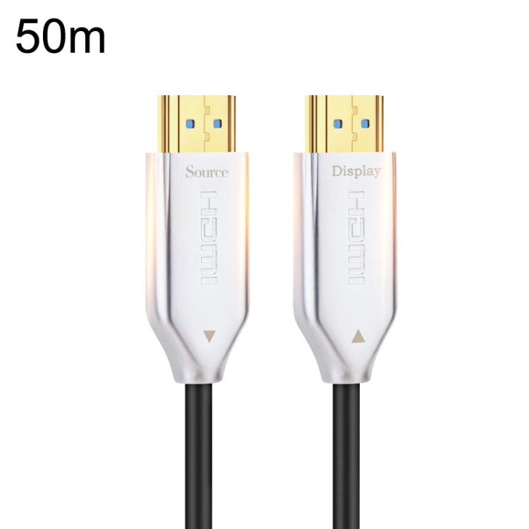 2.0 Version HDMI Fiber Optical Line 4K Ultra High Clear Line Monitor Connecting Cable, Length:, 10m, 15m, 20m, 25m, 30m, 35m, 40m, 50m, 60m With Shaft, 70m With Shaft, 80m With Shaft, 90m With Shaft, 100m With Shaft