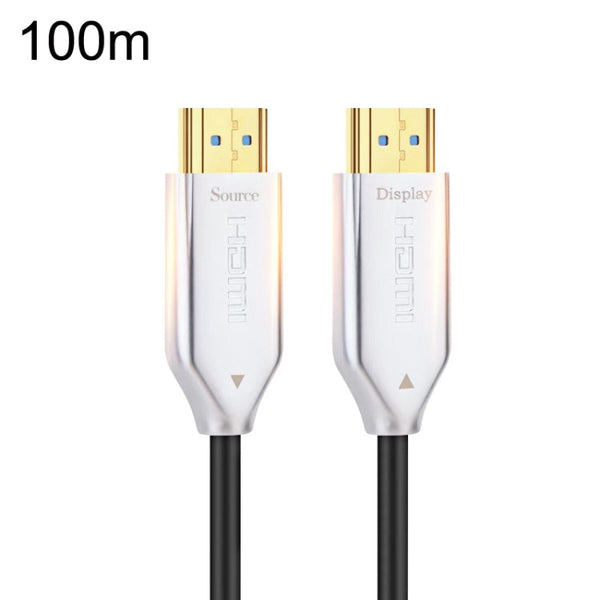 2.0 Version HDMI Fiber Optical Line 4K Ultra High Clear Line Monitor Connecting Cable, Length:, 10m, 15m, 20m, 25m, 30m, 35m, 40m, 50m, 60m With Shaft, 70m With Shaft, 80m With Shaft, 90m With Shaft, 100m With Shaft