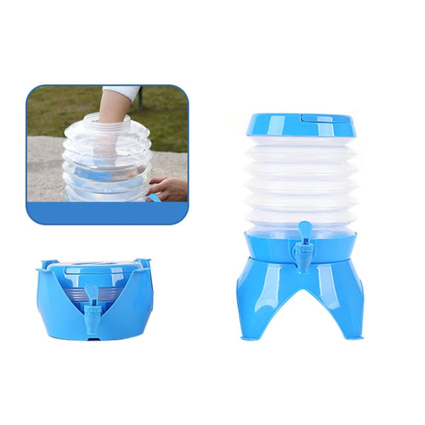 Outdoor Camping Portable Car Retractable Folding Bucket With Faucet, Capacity: