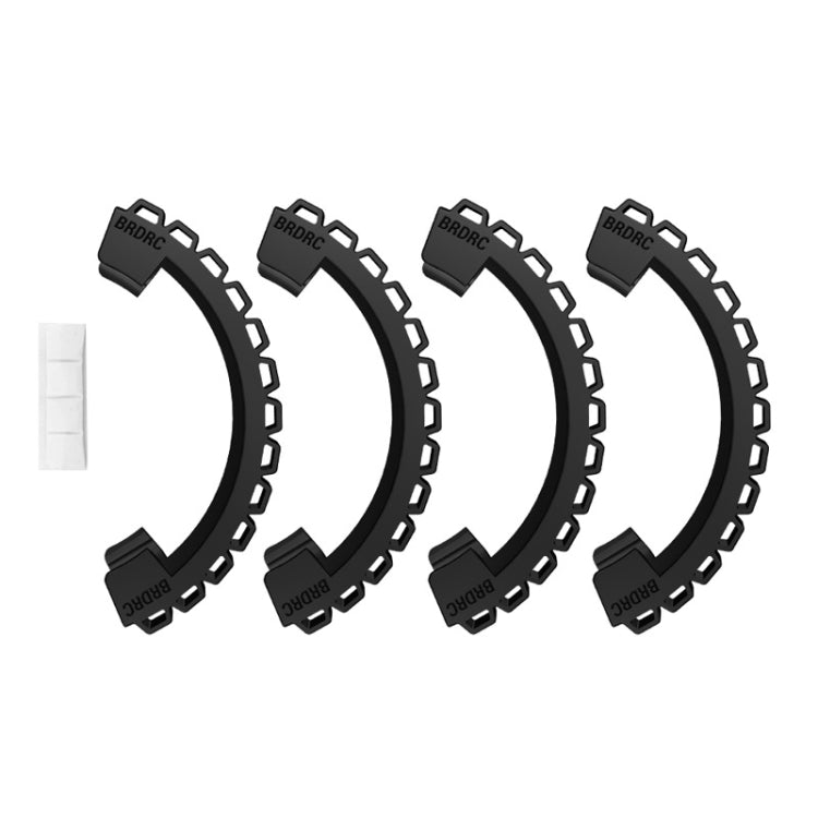 For DJI Avata BRDRC-9604 4pcs Drone Propeller TPU Protective Guard UAV Bumper Anti-collision Ring Cover