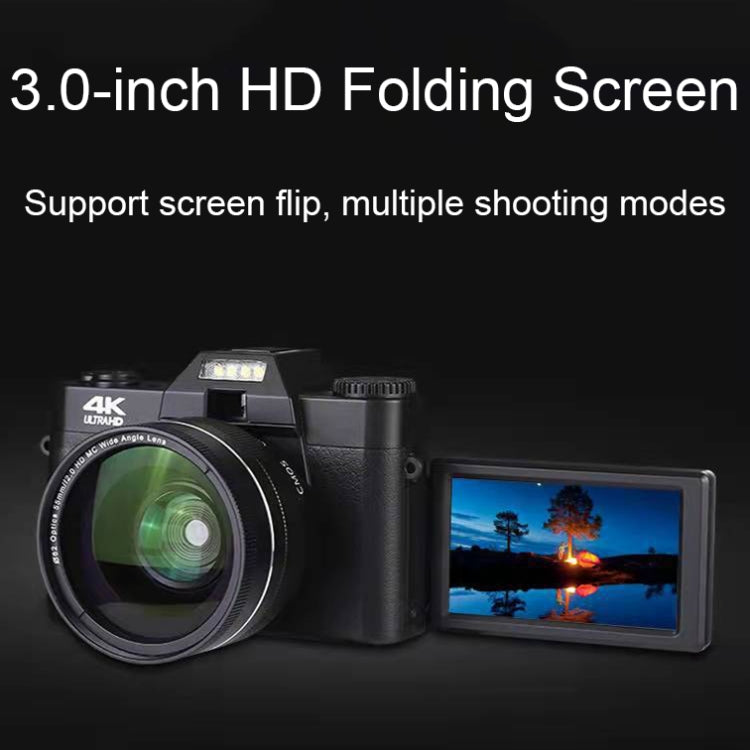 R10 4K HD 48MP Retro Foldable Screen Digital Camera, R10 Simple Version