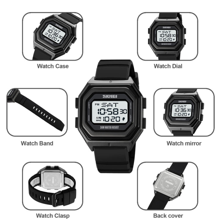 SKMEI 1875 Men Outdoor Electronic Watch Timing Multi-Functional Watch, Style: