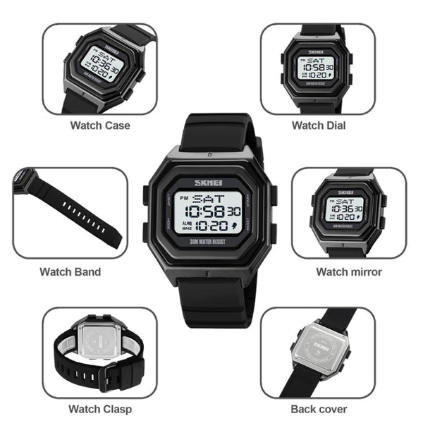 SKMEI 1875 Men Outdoor Electronic Watch Timing Multi-Functional Watch, Style: