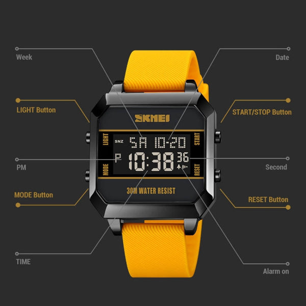 SKMEI 1848 Fashion Multifunctional Student Sports Waterproof Men Watch