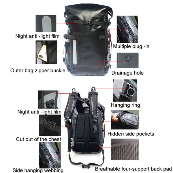 Waterproof Outdoor Diving Fins Bag Scuba Swimming Backpack