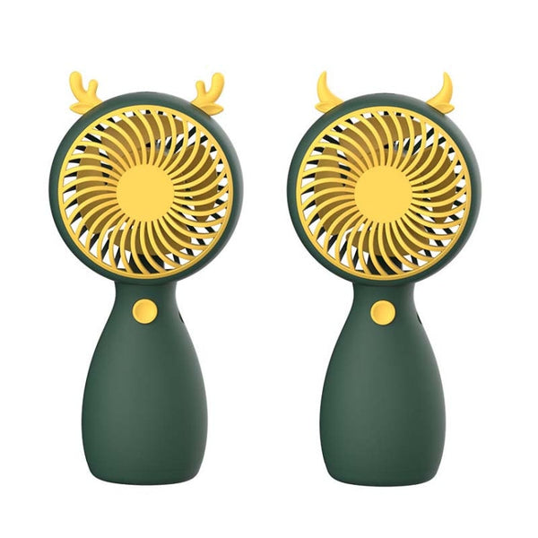 2pcs MLS6035 USB Mini Charging With Lanyard Small Fan, Style Random Delivery