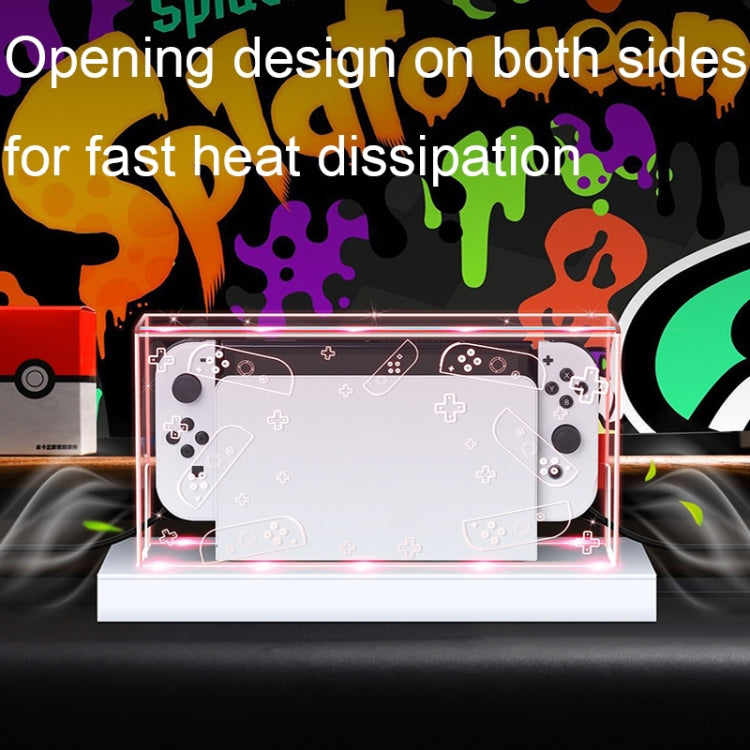 035 for Nintendo Switch/Oled Game Console Display Luminous Base Dustproof Cover, Spec:
