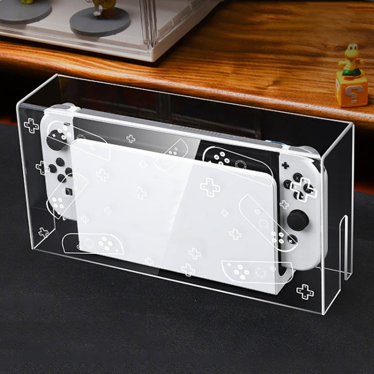 035 for Nintendo Switch/Oled Game Console Display Luminous Base Dustproof Cover, Spec: