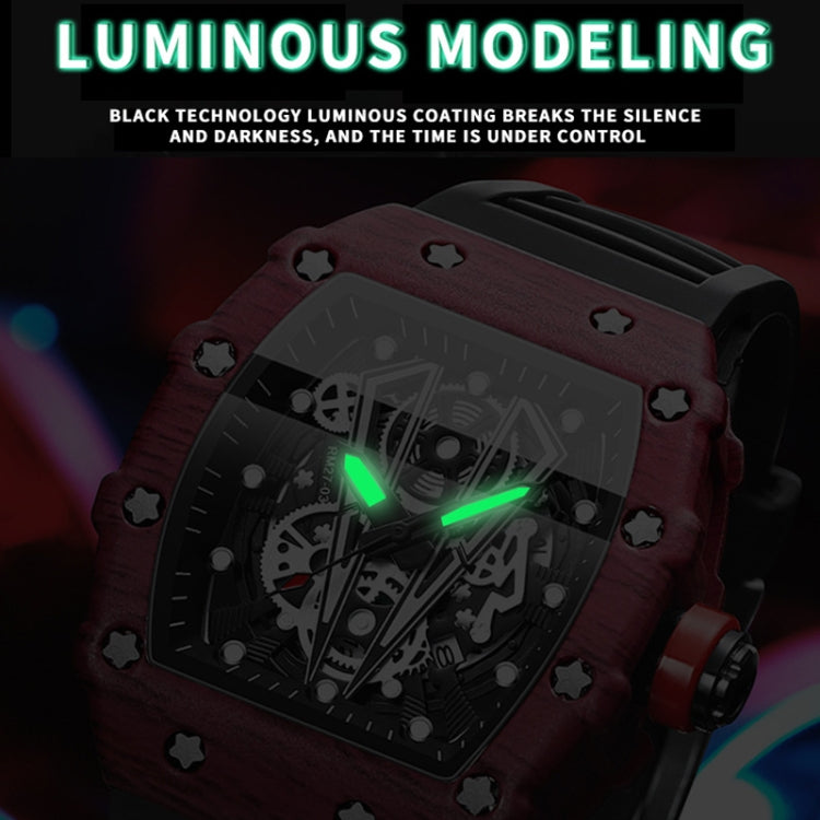 BINBOND B6577 Barrel Shape 30m Waterproof Sports Quartz Watch