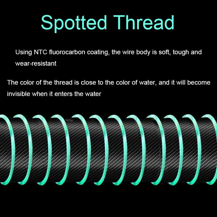 2pcs Outdoor Fishing Anti-tangle Spotted Invisible Line Set with Scale, 5.4m, 6.3m