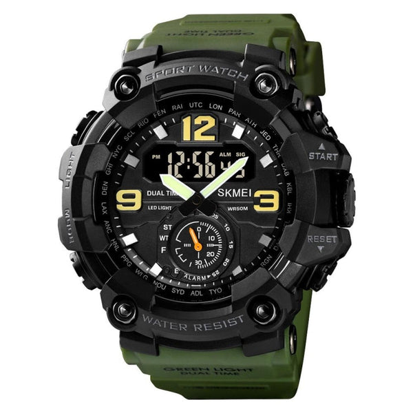 SKMEI 1637 Sports Digital Display Outdoor Shockproof Plastic Large Dial Men Watch