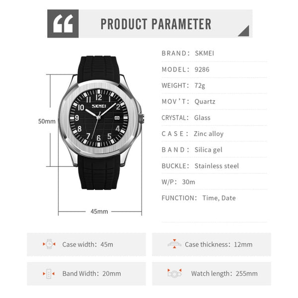 SKMEI 9286 Outdoor Sports Multifunctional Men Waterproof Quartz Watch