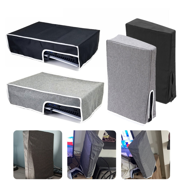 PS5-1 for Snoy PS5 Game Console Waterproof and Dustproof Protective Cover, (Horizontal Black), (Horizontal Gray), (Vertical Black), (Vertical Gray)