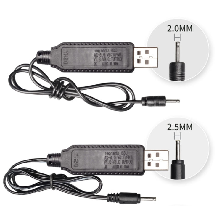 10pcs 3.7V IC Circuit Protection Lithium Battery USB Straight Head Charging Cable