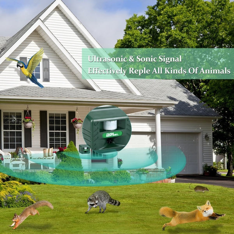 SK131 Garden Outdoor Ultrasonic Rat Repeller Snake Repelle Farm Animal Driving Device