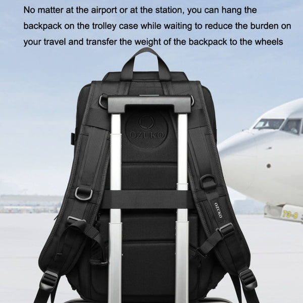 Ozuko 9587 Men Backpack Sports Helmet Men Backpack Breathable Waterproof And Wear-resistant