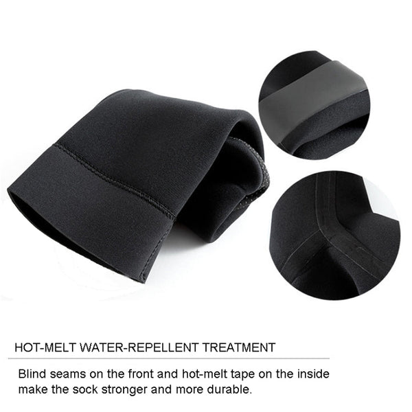 3mm Diving Socks Swimming Warm Deep Diving Waterproof Long Tube Beach Socks, XS, S, M, L