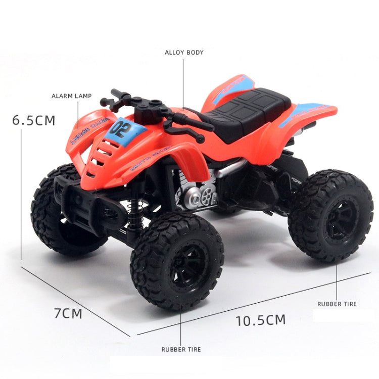 1:36 Simulated Beach Four-wheel Off-road Motorcycle Model Children Toy Car, Motorcycle Black, Motorcycle Green, Motorcycle Blue, Motorcycle Red