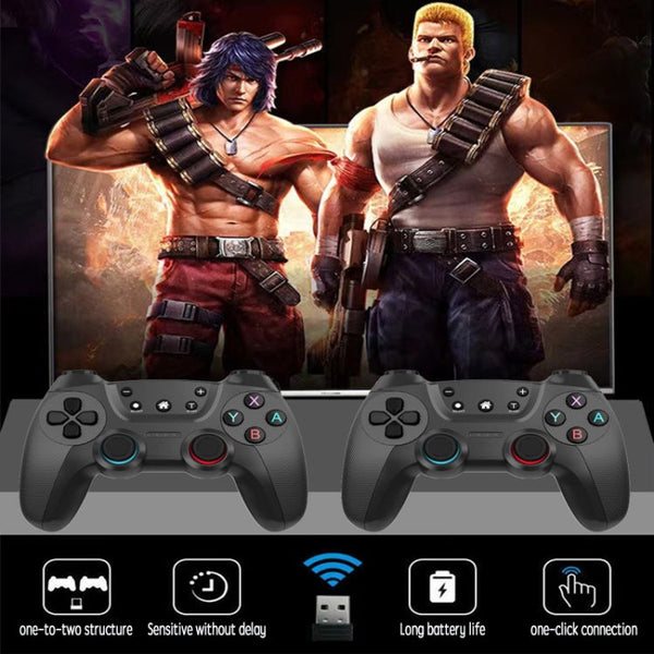 KM-029   2.4G One for Two Doubles Wireless Controller Support PC / Linux / Android / TVbox