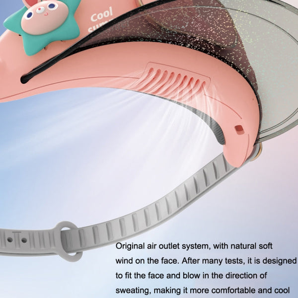 GL130-133 Outdoor Fan Cap Leafless Mute USB Portable Camping Mini Fan