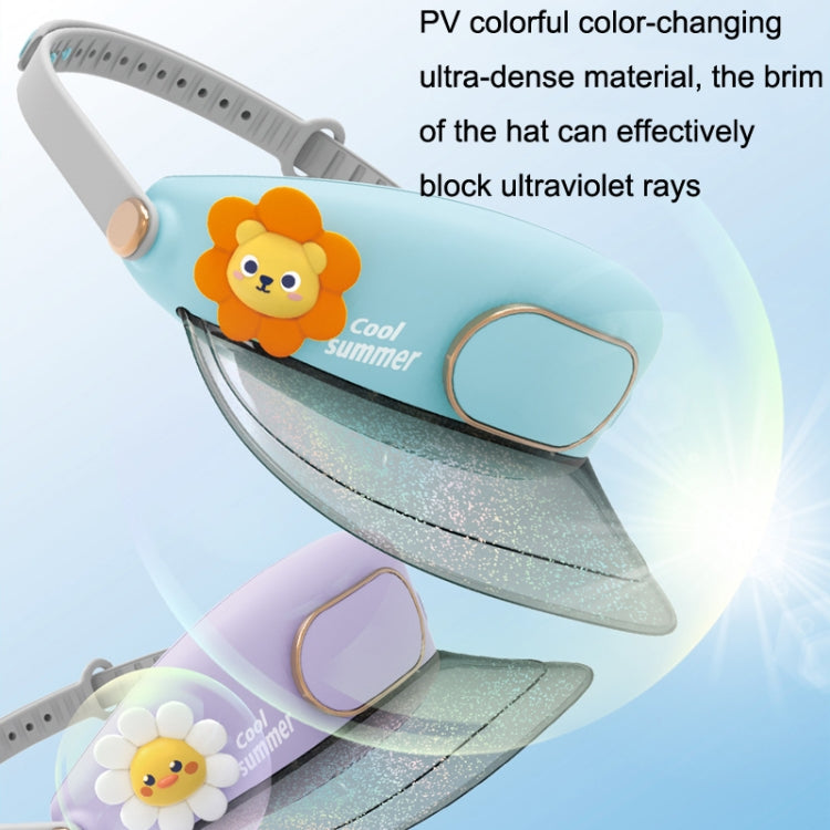 GL130-133 Outdoor Fan Cap Leafless Mute USB Portable Camping Mini Fan