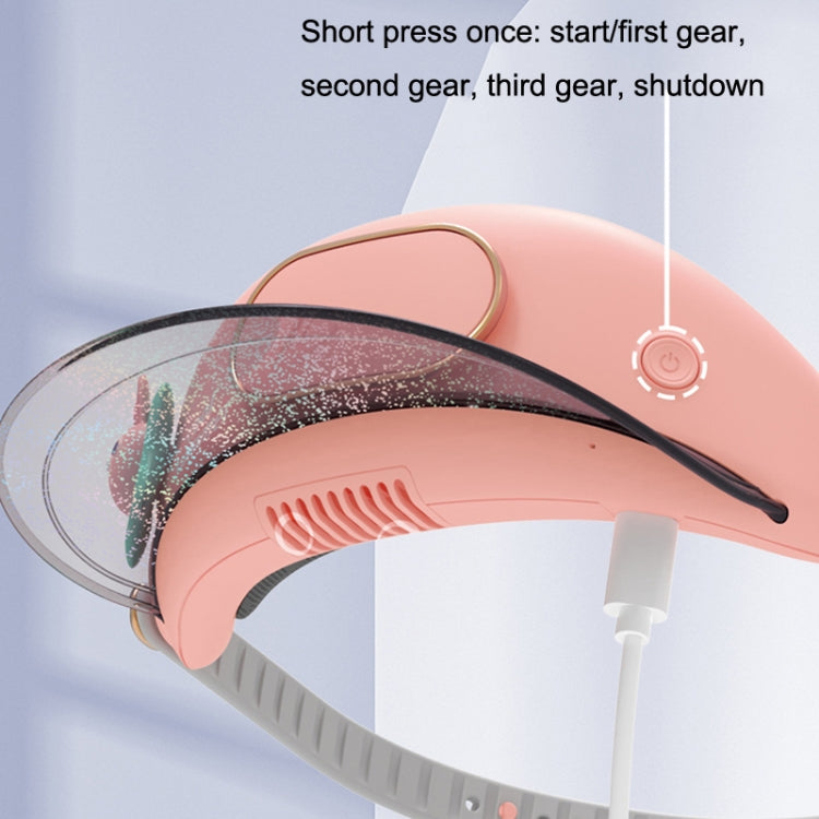 GL130-133 Outdoor Fan Cap Leafless Mute USB Portable Camping Mini Fan