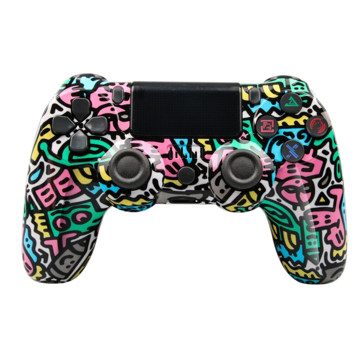 For PS4 Wireless Bluetooth Game Controller With Light Strip Dual Vibration Game Handle