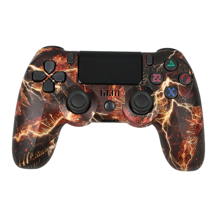 For PS4 Wireless Bluetooth Game Controller With Light Strip Dual Vibration Game Handle