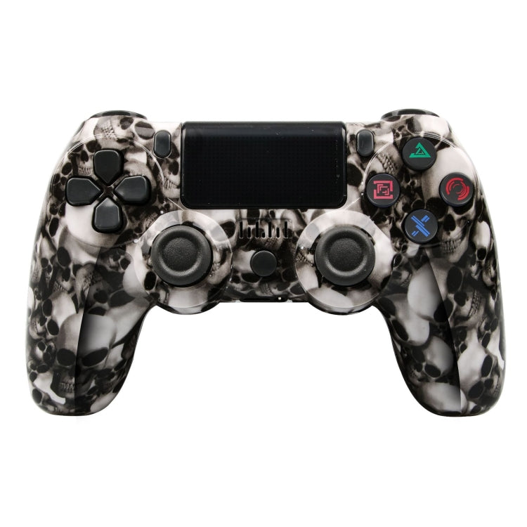 For PS4 Wireless Bluetooth Game Controller With Light Strip Dual Vibration Game Handle