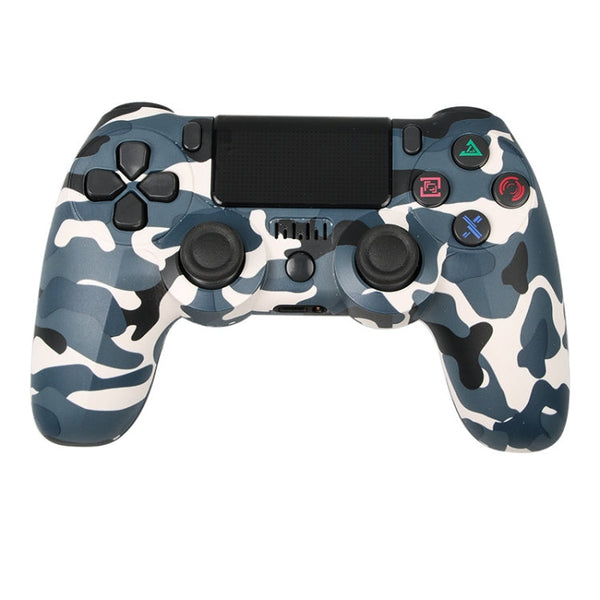 For PS4 Wireless Bluetooth Game Controller With Light Strip Dual Vibration Game Handle