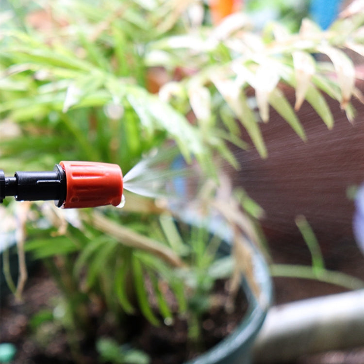 20pcs TF-118 Gardening Irrigation Drip Irrigation System Set Accessories, 6mm Single Hook Connection 4/7mm Capillary (Orange)