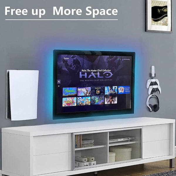 For PS5 Game Console Universal Wall Hanging Frame, With Headset Handle Bracket, Excluding Headset Handle Bracket