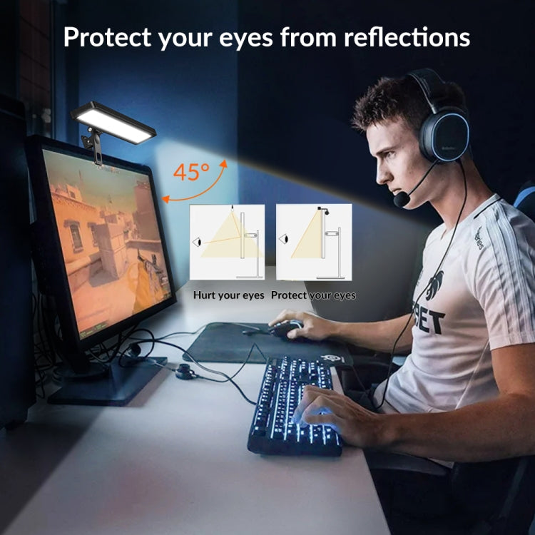 APEXEL APL-FL06 Portable Square Strip Live Video Conferencing Fill Light, APL-FL06