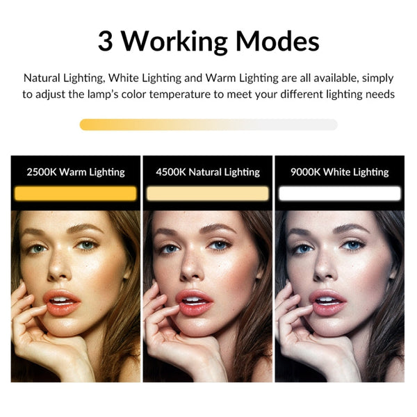 APEXEL APL-FL06 Portable Square Strip Live Video Conferencing Fill Light, APL-FL06