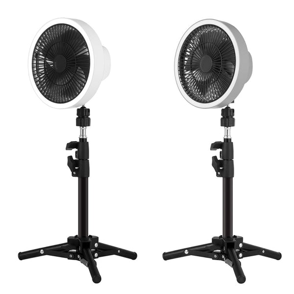 ZK-01 7 Inch Outdoor Camping LED Light Tripod Fan Portable Multifunctional Power Bank Hanging Fan