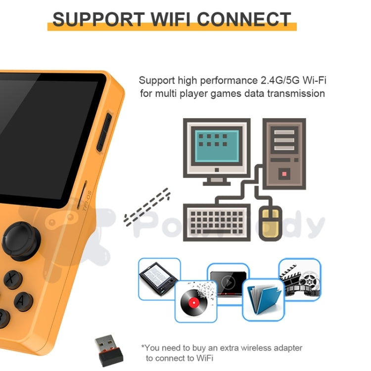 POWKIDDY RGB20S  3.5-Inch IPS Screen Retro Open Source Handheld Game Console, 16GB+64GB 15,000 Games, 16GB+256GB  30,000 Games