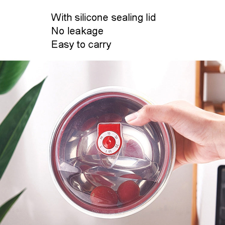 Double-Layer Stainless Steel Bowl With Lid Children Dinner Insulated Rice Bowl, 6pcs /Set 13cm, 6pcs /Set 15cm, 6pcs /Set 17cm