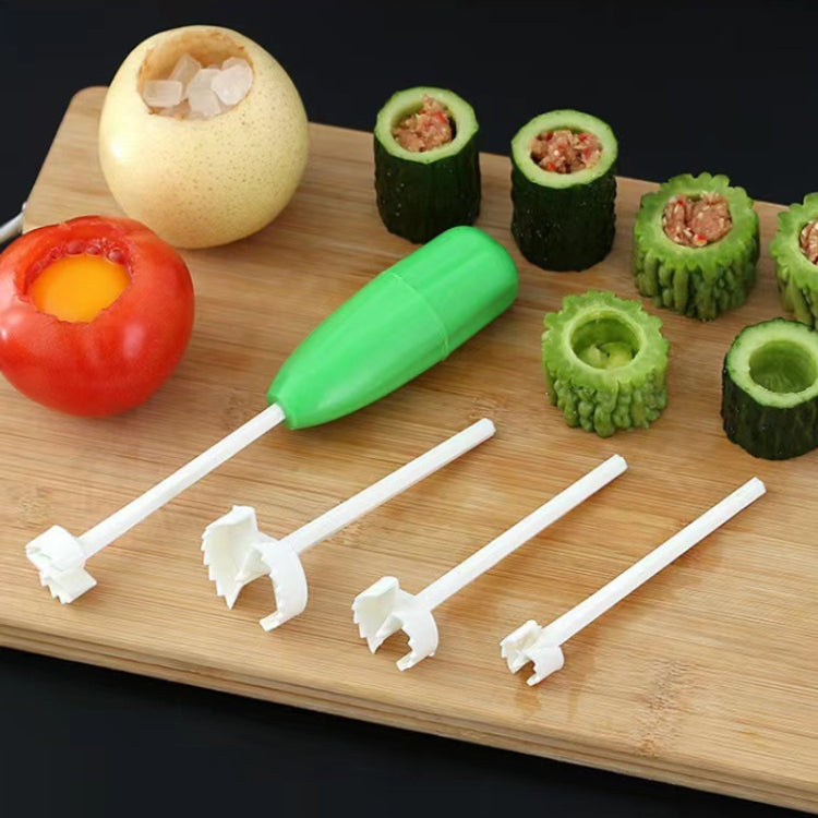 4-In-1 Vegetable Core Digger Fruit Hollowing Out Kitchen Gadget
