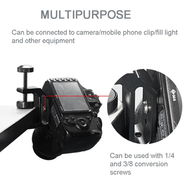 BEXIN WN-38 Universal C-Clamp With 1/4-Inch & 3/8-Inch Hole For Tables Desk Mount