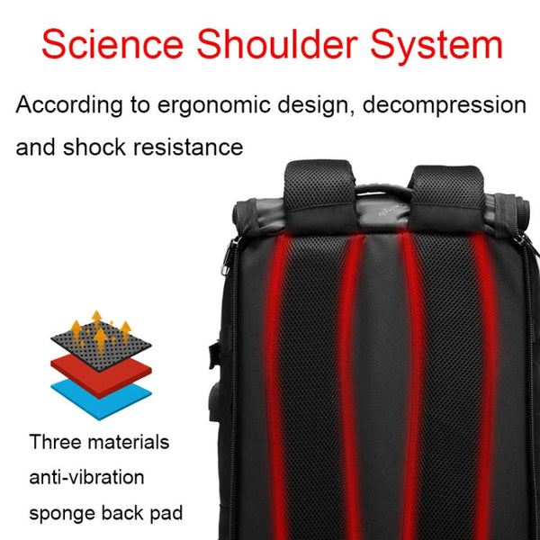 Multifunctional Large-capacity Waterproof Outdoor Mountaineering Backpack with USB Port