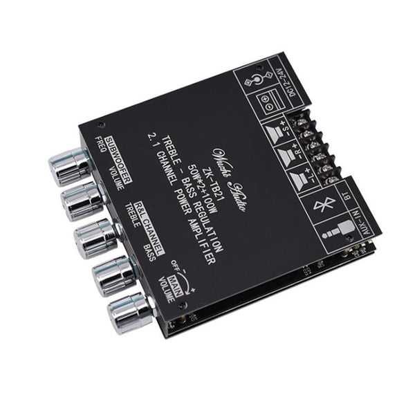 ZK-TB21 TPA3116D2 High & Low Pitch Adjustment 2.1 Channel Bluetooth Full Digital Power Amplifier Module, ZK-TB21