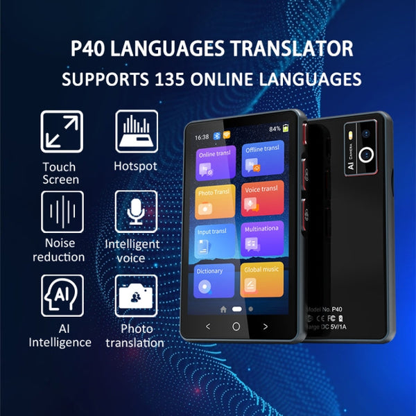 P40 Multi-country Smart Translator Simultaneous Interpretation Photo Offline Translation Recording to Translation