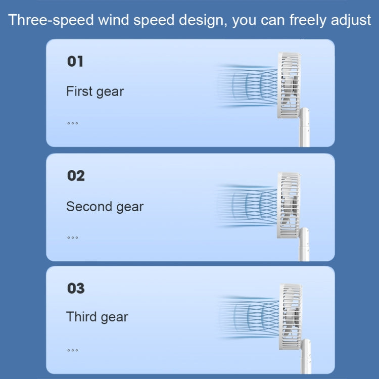 Desktop Portable USB Charging Clip Fan Multifunctional Rotatable Handheld Fan