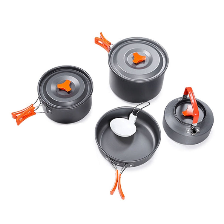 Hewolf HW-K1779 4-5 People Outdoor Aluminum Stove Portable Storage Camping Set