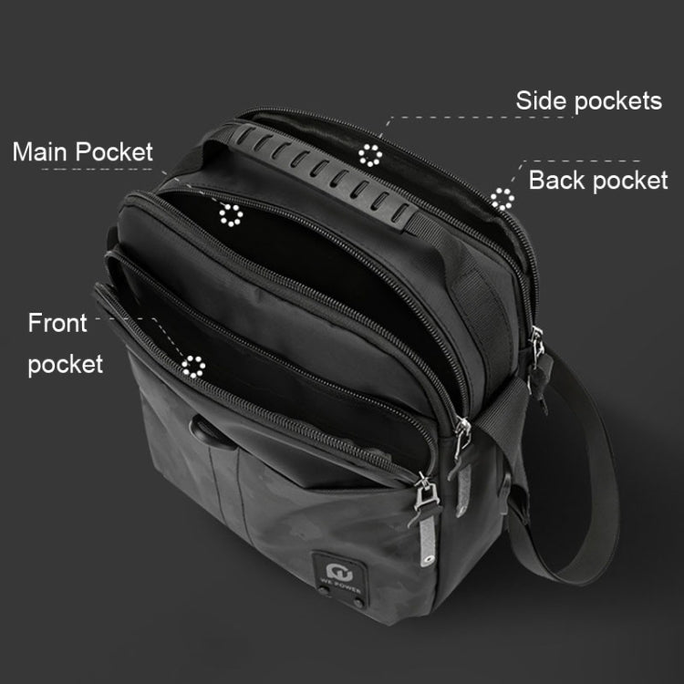 WEPOWER Men Sport Messenger Bag Outdoor Street Casual Messenger Bag