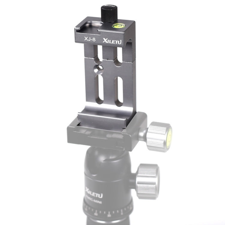 XILETU XJ-8 Aluminum Alloy Camera Head Tripod Mobile Phone Clip