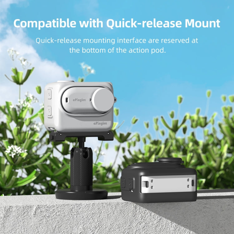 For Insta360 GO 3 AMagisn Silicone Body Cover Protective Case With Lanyard